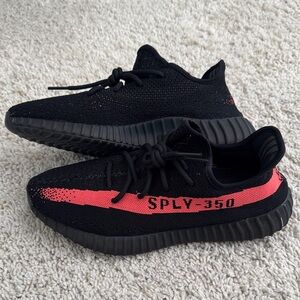 Yeezy Black and Red Men's Shoes